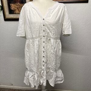 Knox Rose Women’s 1X White Dress